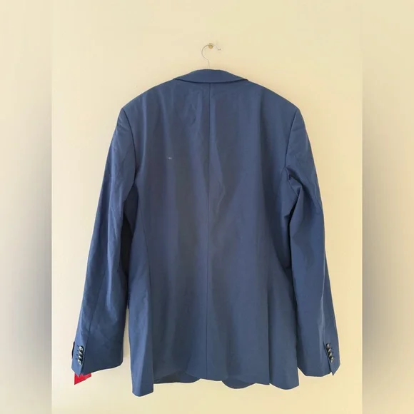 NWT $398 HUGO single-breasted wool-blend blazer sz 42L - Picture 8 of 16